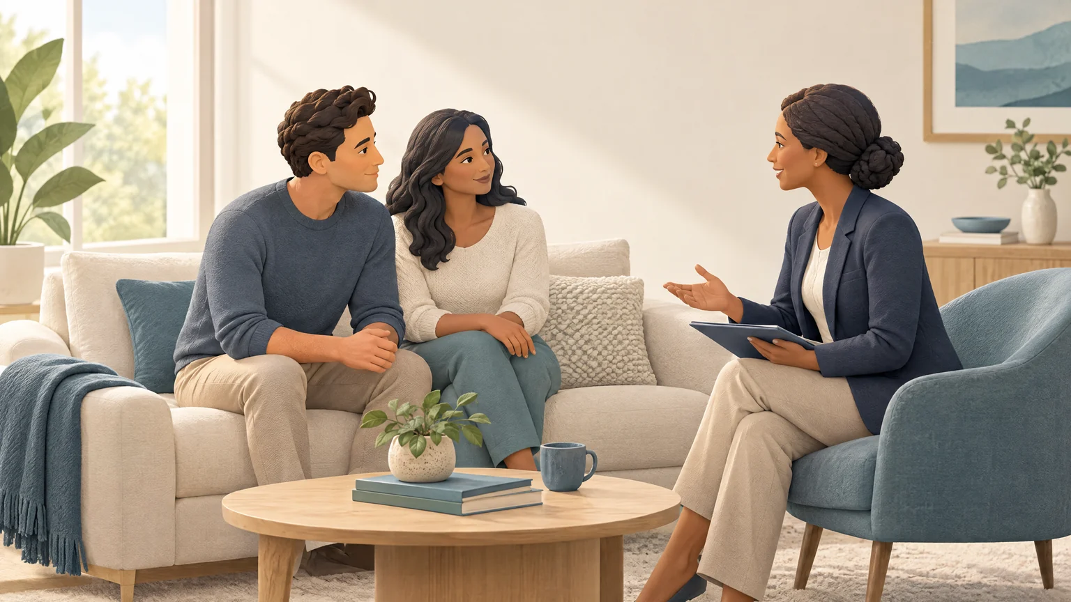 Insurance professional preparing for a life insurance discovery conversation