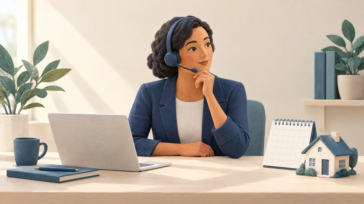 Insurance professional preparing for a renewal review